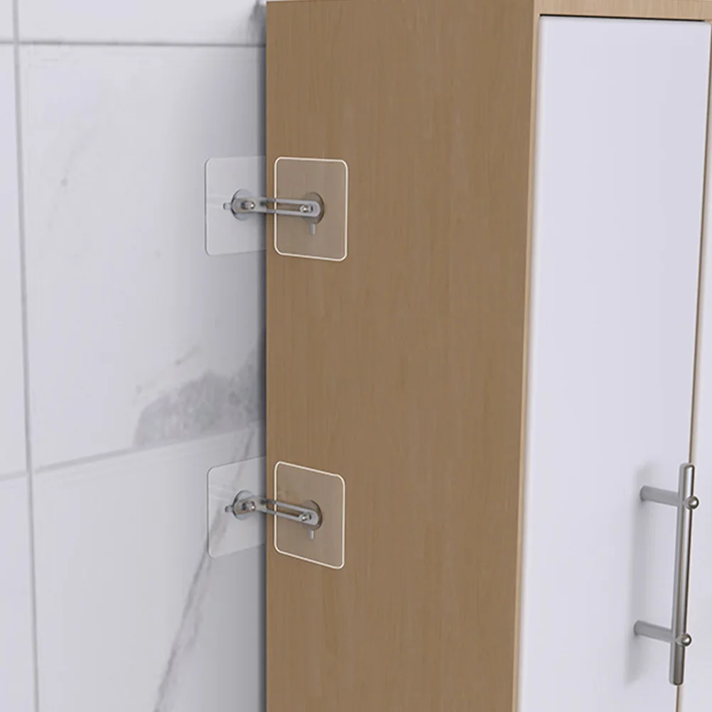 4 個の落下防止アンカー家具壁先端キットベビープルーフドレッサー子供用アンカー接着剤保護