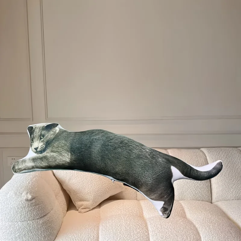 Customized Cat and Dog Throw Pillows—Double-Sided Printed Pet Cushions, Suitable for Birthday and Christmas Gifts, All-Season Sofa and Bed Decorations, Can Be Customized with Photos/Text/Texts, Designed for Pet Lovers (Suitable for Parties)
