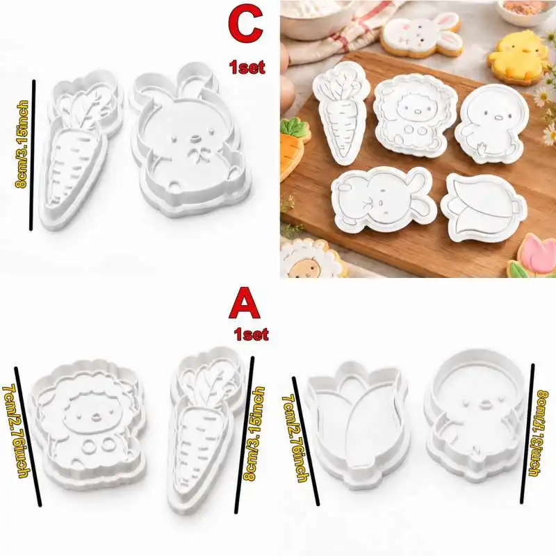 Easter Cookie Cutter Pottery Mold Biscuit Fondant Cutting Tool For Cake Decor