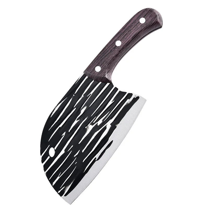 Knife forging hammer pattern fish head knife outdoor household stainless steel sharp slicing knife