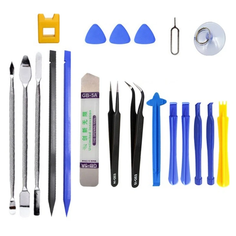 Kit de herramientas de reparación de teléfonos móviles, 45 en 1, pantalla LCD de apertura, portátil, reloj, gafas