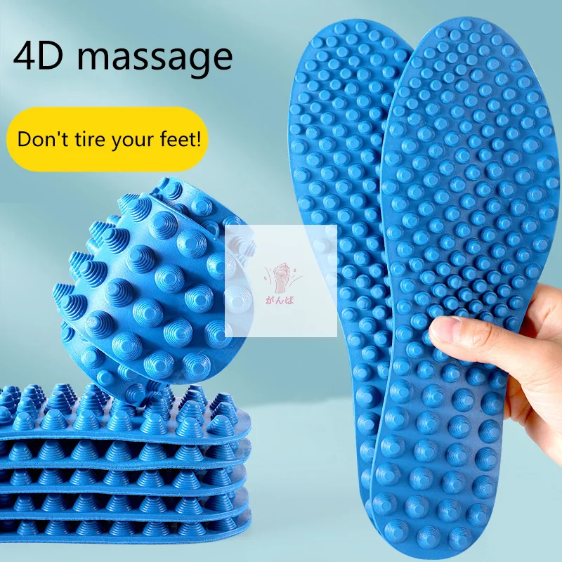 

ZZ 1Pair Massage Insoles For Feet Comfort Shock Absorption Shoes Insole Men Women Shoe Sole Soft Acupressure On Foot Shoe Pads