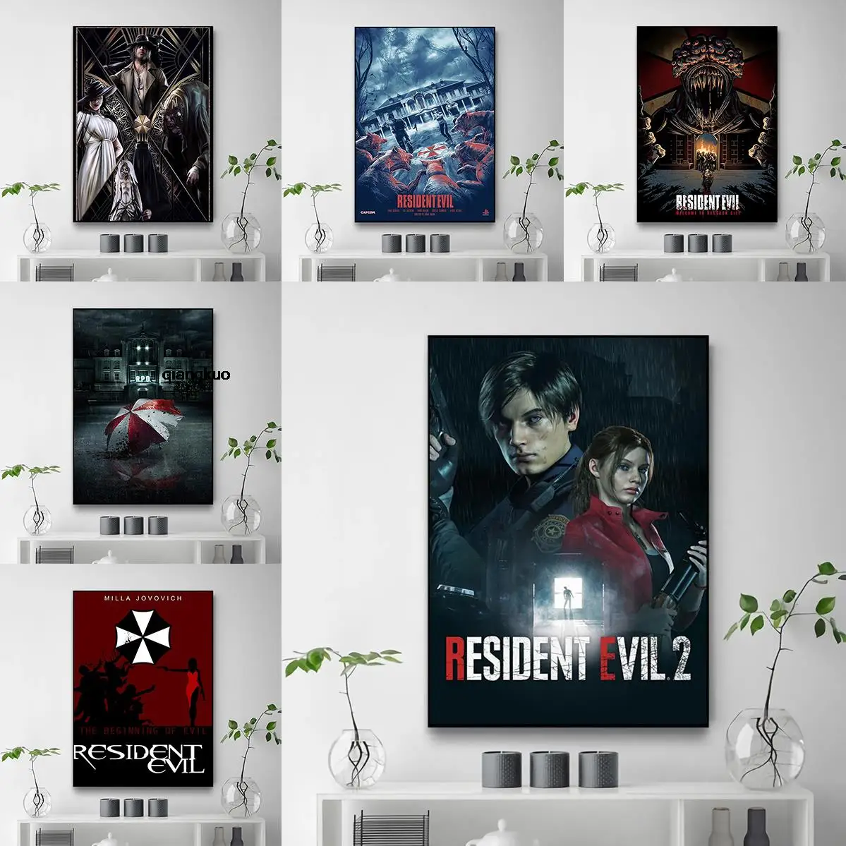 Posters Resident-E-Evil Poster Decorative Painting for Bedroom Home Decorations Aesthetic Room Decoration Movies and Tv Canvas