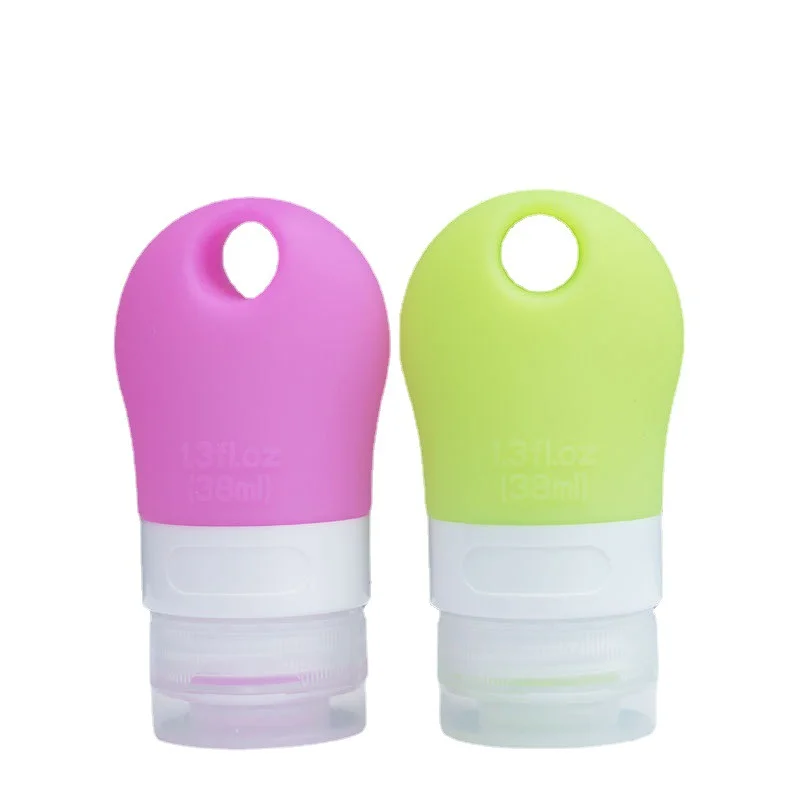 Garrafas De Viagem De Silicone, Recipientes De Esprema Vazio, À Prova De Vazamento, Garrafa Recarregável Para Shampoo, Condicionador, Loção, 38ml, 60ml, 90ml