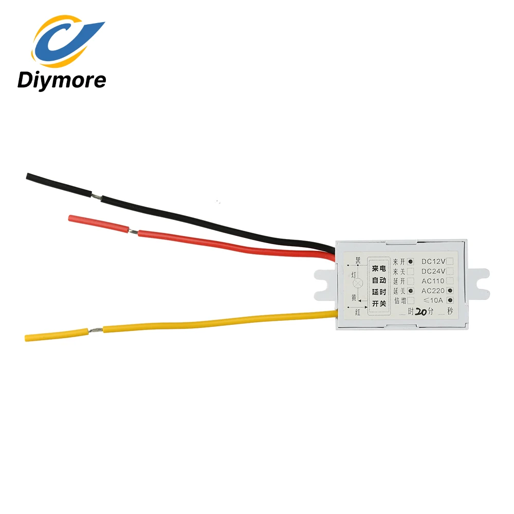 5/20 Minute Switch Module AC 220V Automatic Timer Delay Switch Module With Housing For Lighting Fixtures Electrical Appliances