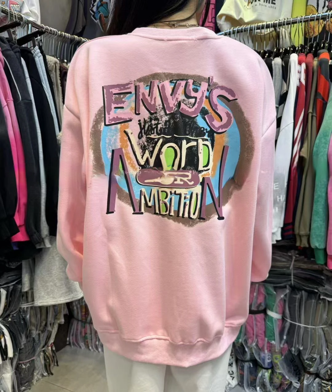 Felpa con cappuccio ampia stampata con cartoni animati di Topolino casual alla moda europea e americana con versatile maglietta in pile