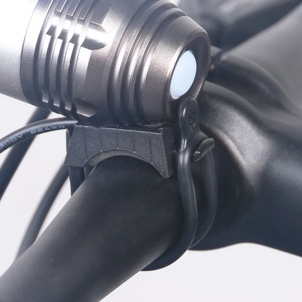 Brand New High Quality Bike Light Clips 2pcs Bicycle Headlight Elastic Handlebar Post Mount Rear Lamp LED Light