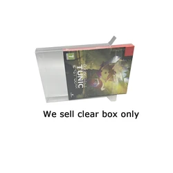 Transparent Clear box For SWITCH NS for TUNIC limited EU version game box special plastic collection storage protective box