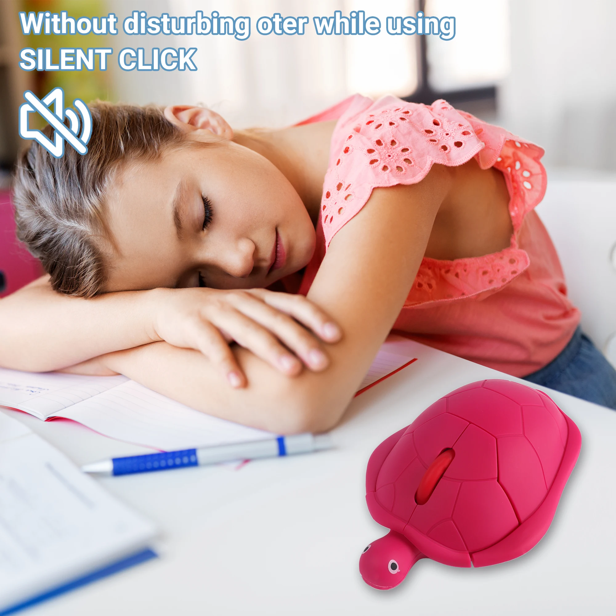 Wireless 2.4G Turtle Mouse Light Weight Portable Plug And Play Creative Design Mause Gift  Funny Mice Office Use PC Laptop Study