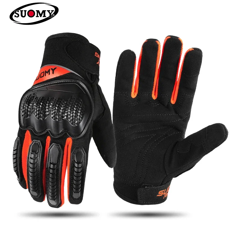 Suomy Motorcycle Riding Gloves Men's Spring/Summer Anti-drop Breathable Touch Screen Racing Motorcycle Gloves Knight Equipment