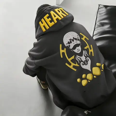 One PieceTrafalgar D. Water Law Pattern Men's and Women's Anime Sports Hoodie Long Sleeve Top Casual Street Wear Autumn Clothing