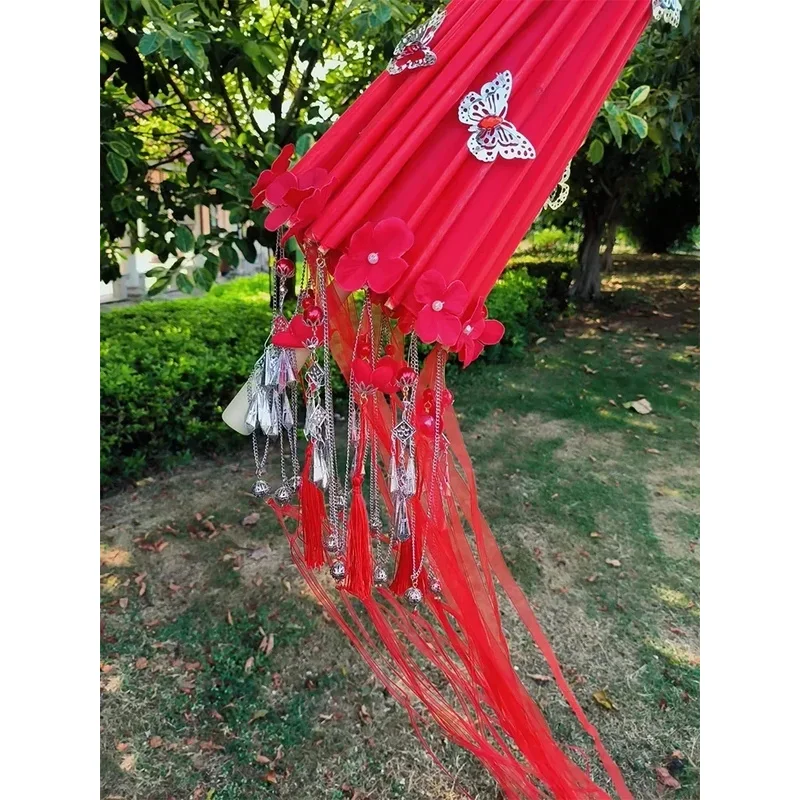 Tian Guan Ci Fu Cosplay Huacheng Cos Red Umbrella Heaven Official's Bless Hua Cheng Gorgeous Blood Rain Flowers Umbrellasx;8's,6