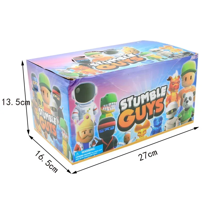 24pcs/box Stumble Fall Guys Figures Game Cartoon Model Statue Multiplayer Challenge Types Anime Collection Kids Navidad Gifts