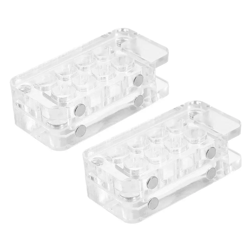 2Pcs Compact 8-Slot Watercolor Paint Box Portable Mini Palette for Travel Plein Air Sketching Efficient Color Organization