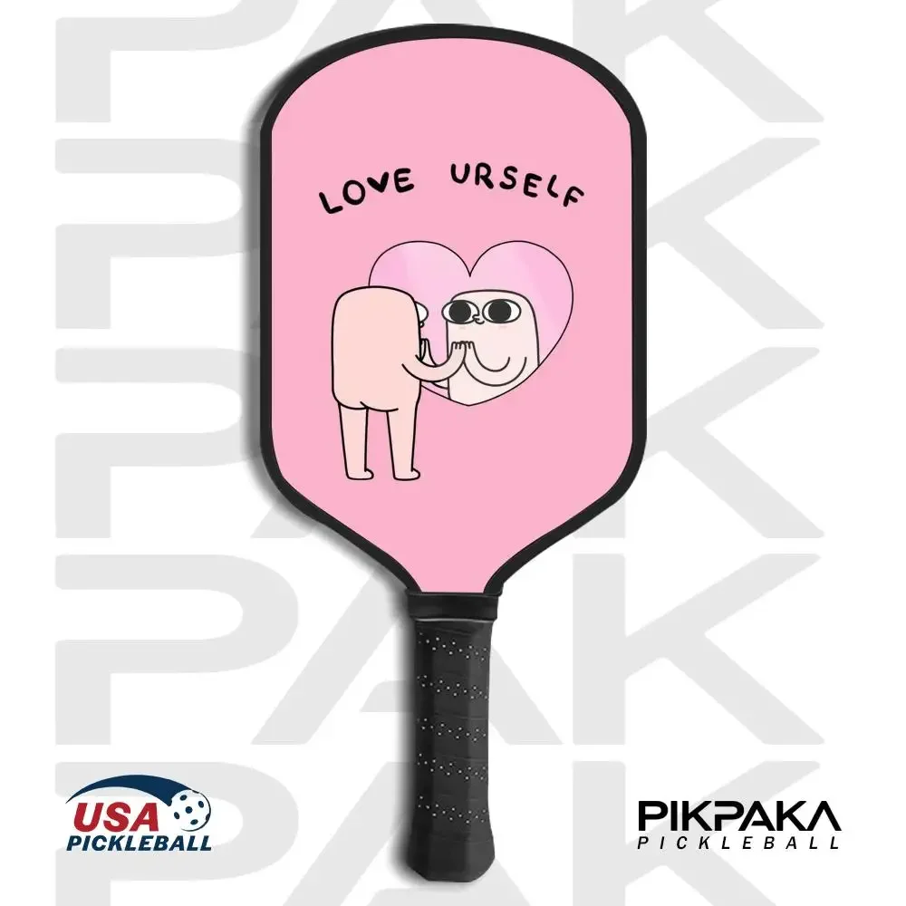 

FUNNY Cartoon K-KETNIPZS Pickleball Paddle USAPA Approved T700 Carbon Fiber Unibody Thermoformed with 16MM Honeycomb Core Power