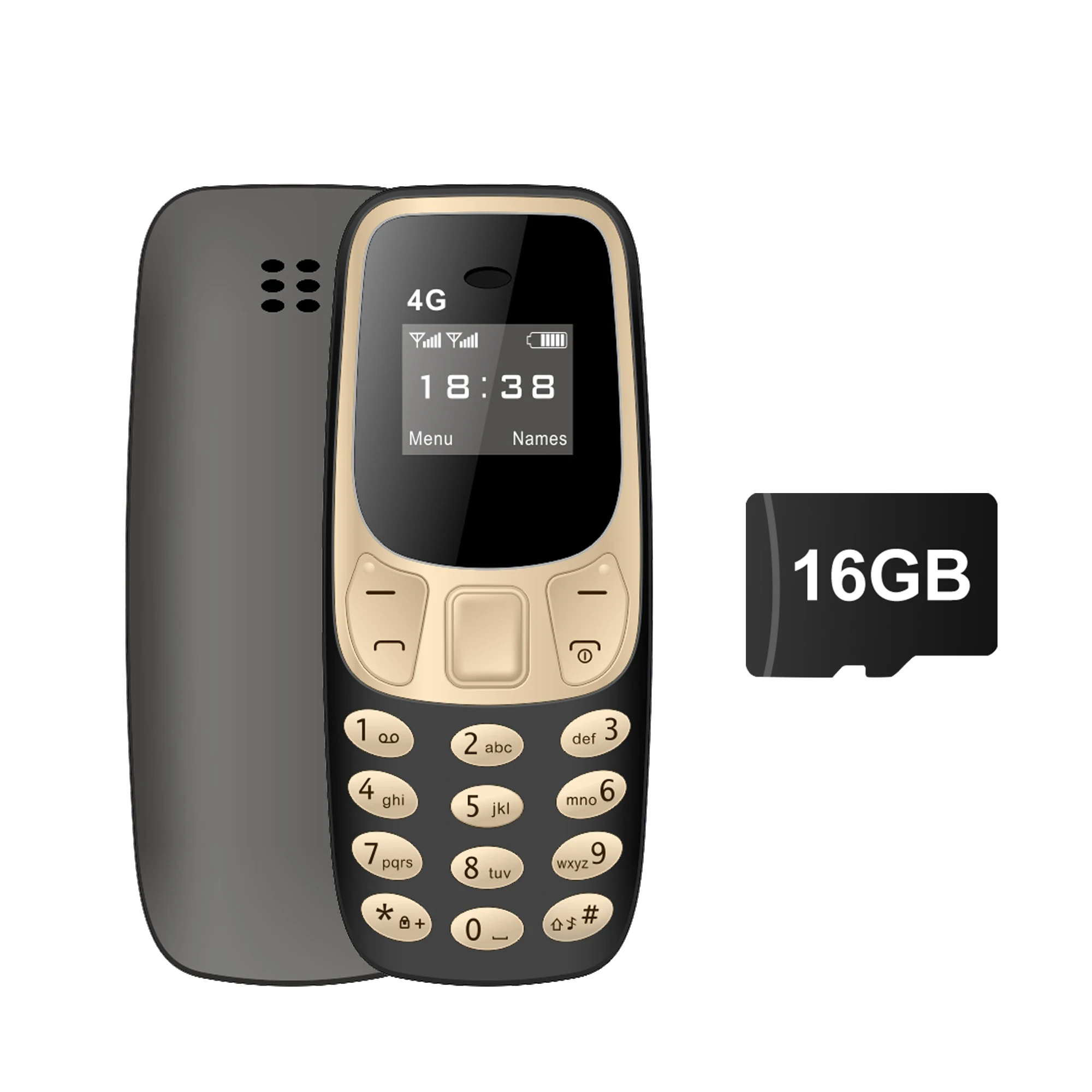 SERVO BM10 4G Mini-knopfunctie Telefoonsnelheidsknop Auto Call Recorder Blacklist 2 SIM Kleine mobiele telefoon Meertalig 2025 Nieuw