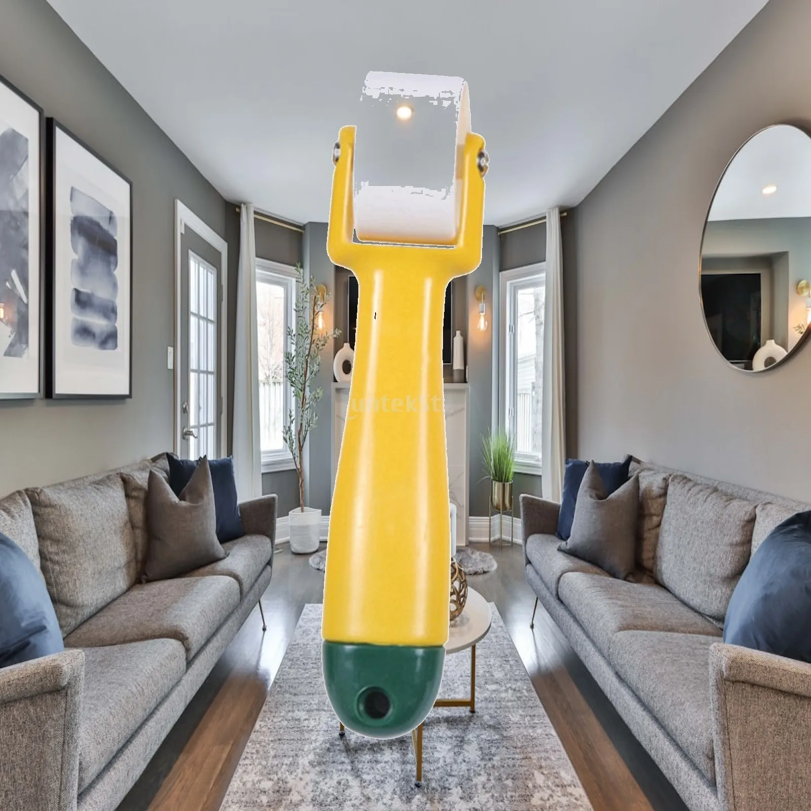 Durable Wallpaper Seam Roller for Home Decorating with Stainless Steel Rolling Wheel
