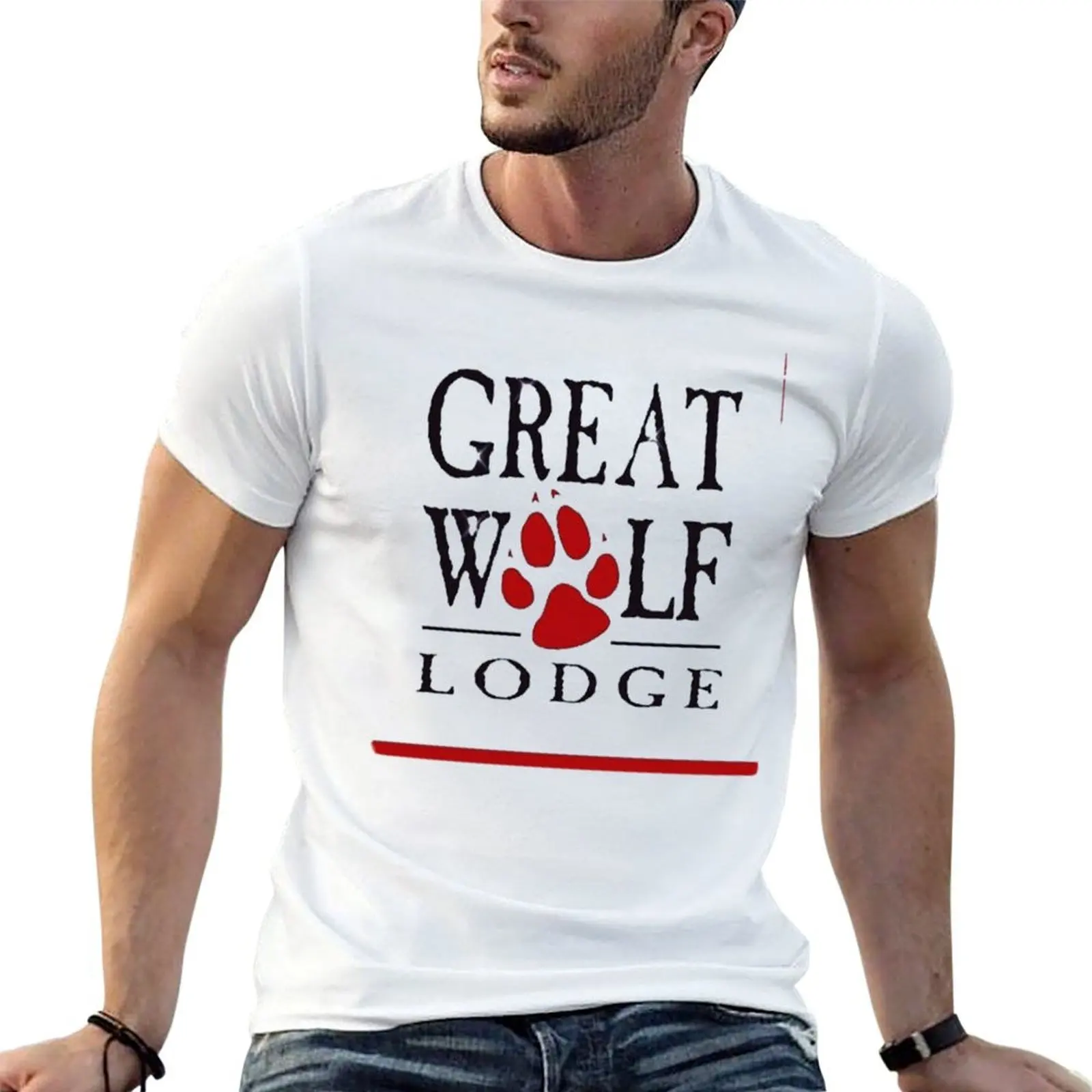 Great wolf lodge in T -shirts classic T-Shirt man t shirt heavy cotton t shirt man casual shirts designer T-shirt