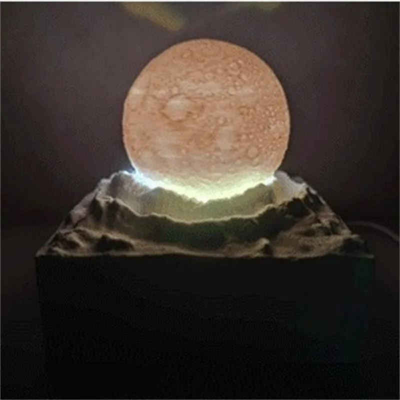 Led Lunar Aromatherapy Lamp Desk Color Atmosphere decor Night Light 3d Printing Environmentally Friendly Material USB Desk Lamp