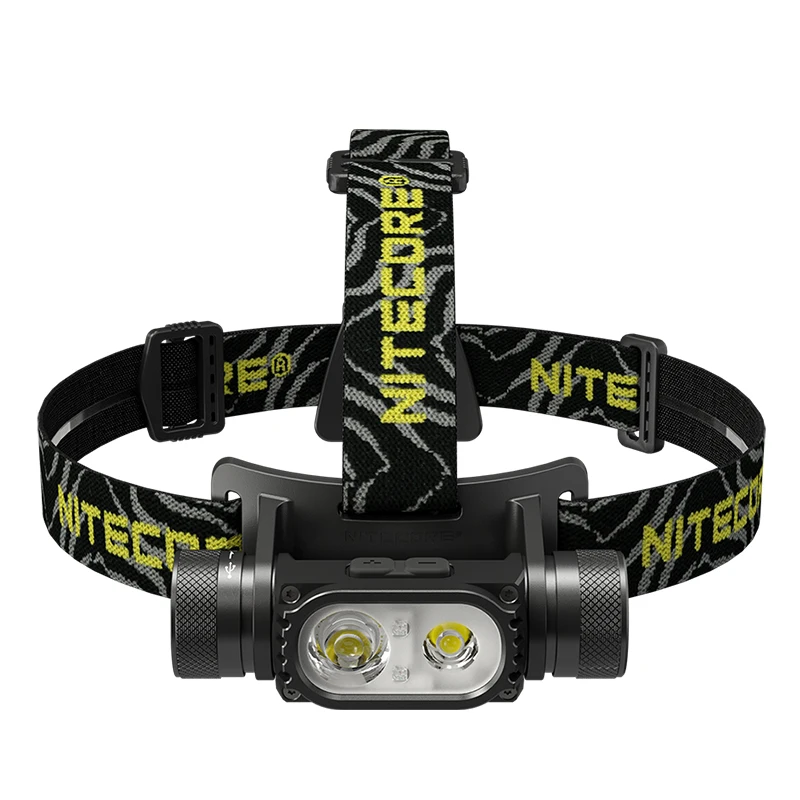 NITECORE HC68 USB Rechargeable Headlight Dual Light Source Spotlight Headlamp 2000 Lumen Headlamps Lamp with NL1835HP Battery