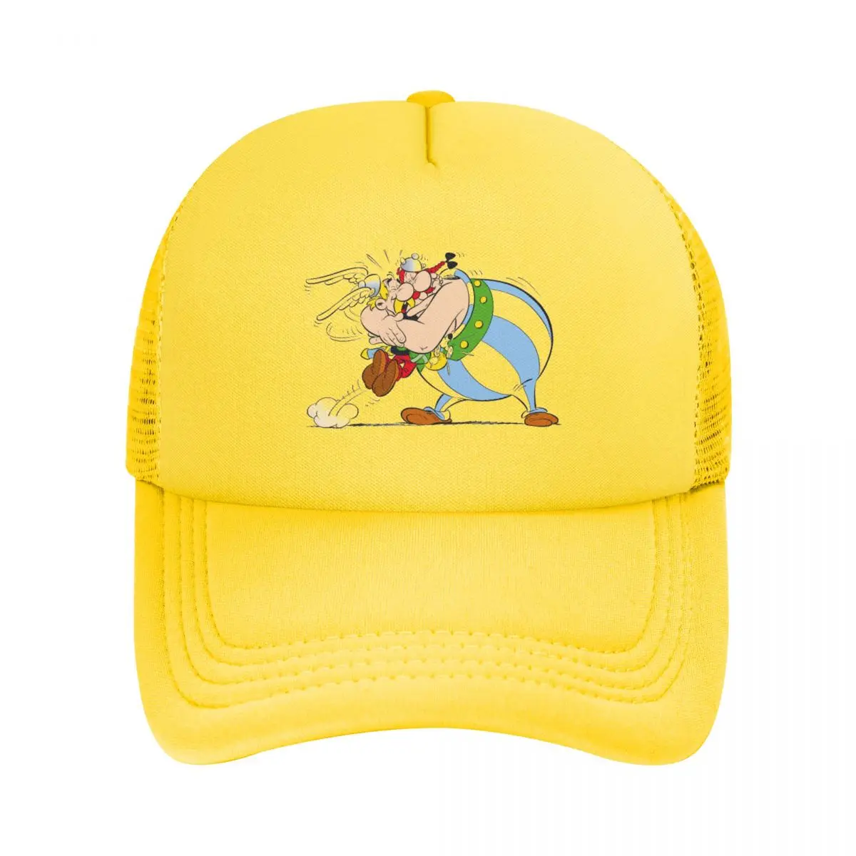 Asterix And Obelix Dogmatix Mesh Baseball Caps Snapback Baseball Hats Breathable Casual Casquette Outdoor For Men's And Women's