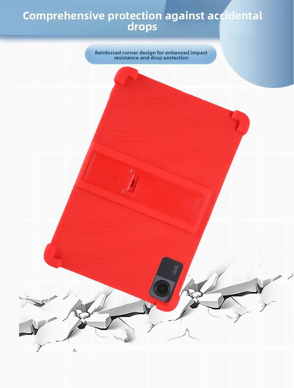 Stoßfeste TPU-Hülle für Redmi Pad SE 11, Vollständiger Schutz mit Ständer und Airbag, Mehrere Farben – Detail 7