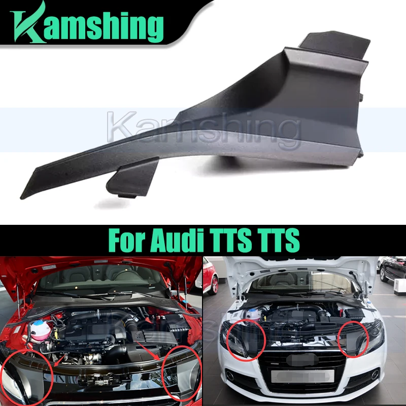 

8J0807081B Car Headlight Guards Plate For Audi TTS TTS Front Bumper Grill Upper Cover Plate Hood Front Wall Trim Panel