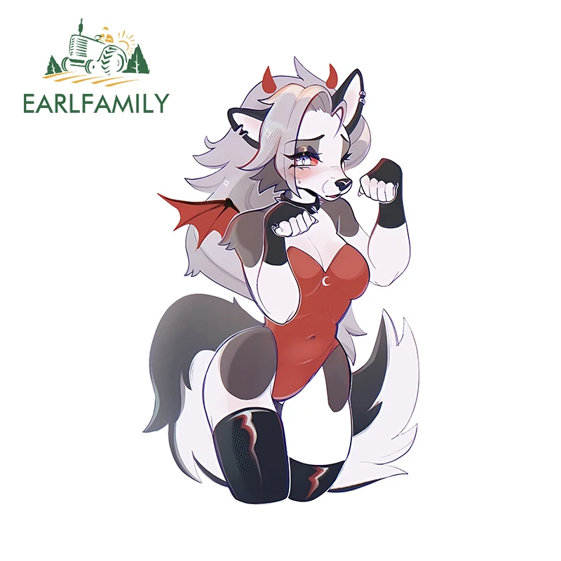 EARLFAMILY 13cm X 9.2cm for Furry loona Sexy Car Stickers Cartoon Fashionable Decals Car Accessories Windows Motorcycle Decor