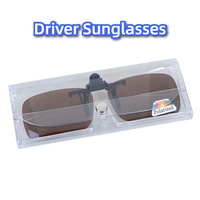 Driver Sunglasses Clip-on Polarization Day Night Vision Flip-up Driving Glasses Superlight Clip UV400 Goggles for Outside Unisex