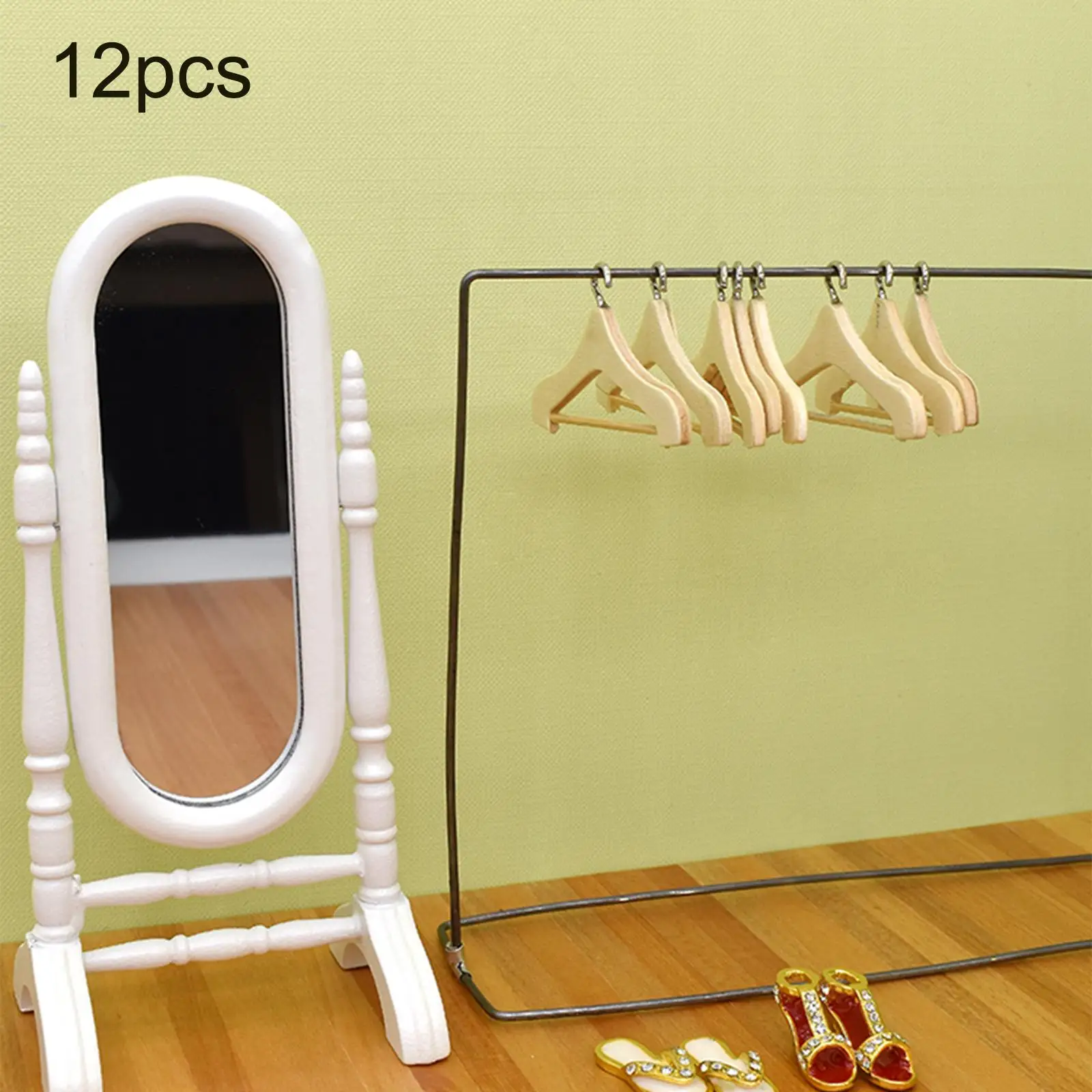 1:12 ミニチュアダンベルシミュレーションモデルルーム家具用品装飾、木製、5cmx2.5cm
