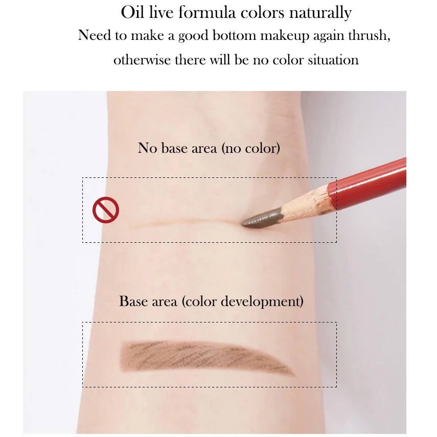 Matita per sopracciglia in legno Matita cosmetica per donna Ombretto Tatuaggio naturale a lunga durata Set per trucco cinese impermeabile Bellezza