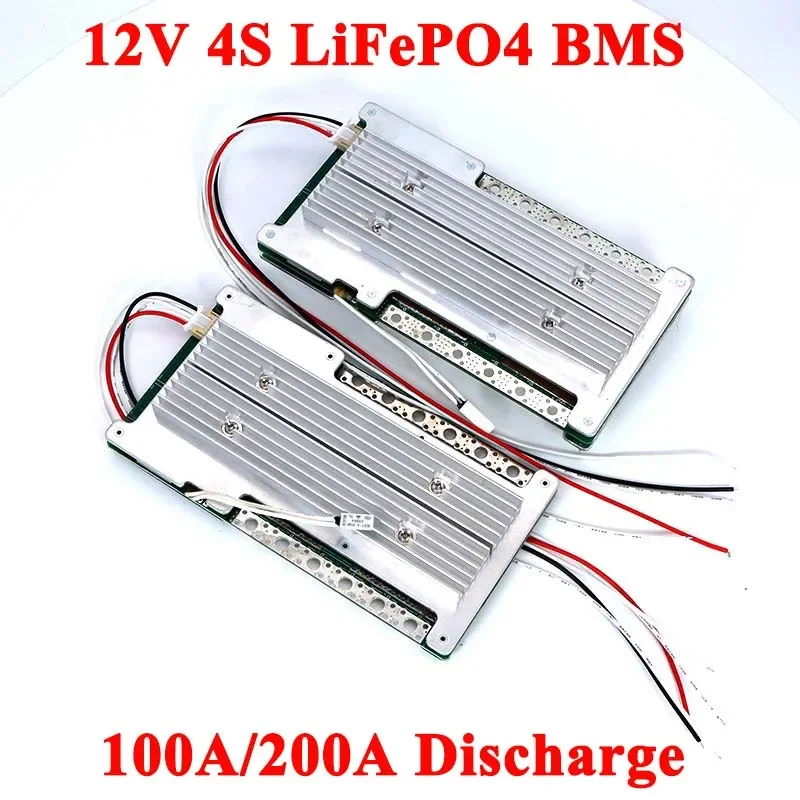 12V BMS 3.2V 4S LiFePO4 Lithium Battery pack 60A 100A 150A 200A for Energy Storage solar system PCB With Balance