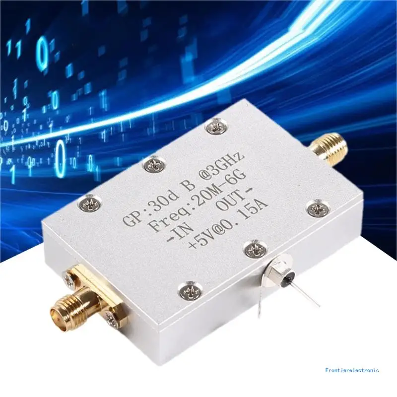 Radio Module, RF Amplifiers 5-20Mhz-6Ghz 30dB Broadband Low Noise Filter Module Low Noise Amplifiers DropShipping
