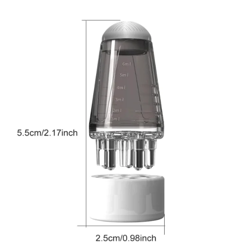 6 ml Kopfhaut Applikator Mini Kopf Massage Roller Ball Pinsel Haar Wachstum Ätherisches Öl Medizin Flüssigkeit Applikator Massage Kamm – Detail 6