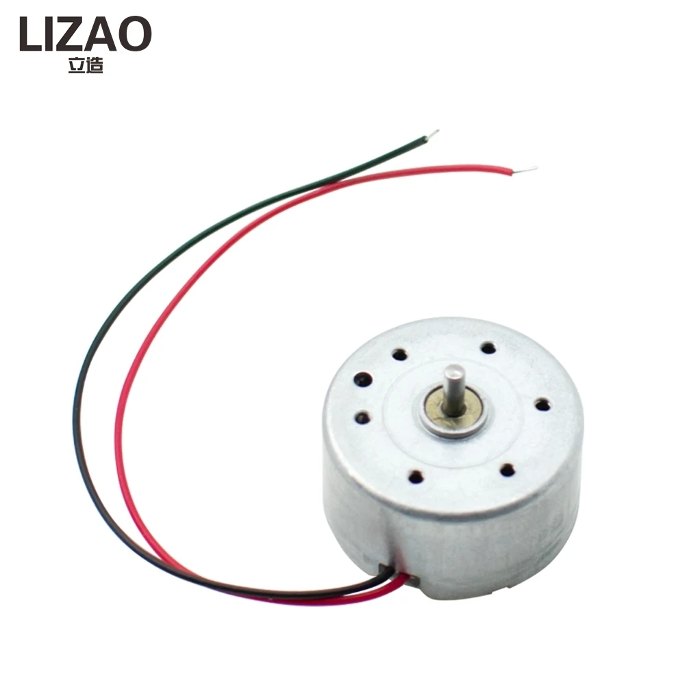 LIZAO 5PCS R300C DC Micro Motor High Speed Small Motor with Wire for Toy Car DIY Hobby Science Experiment