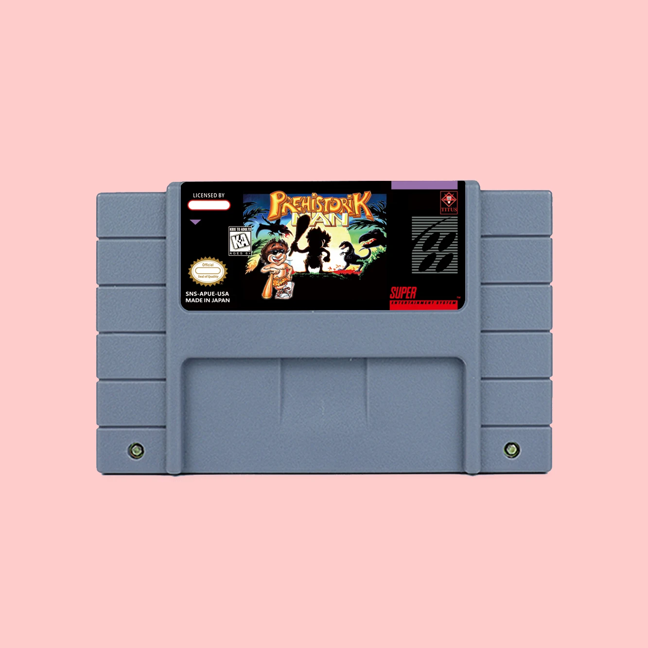 Картридж Prehistorik Man для игровых консолей SNES 16bit NTSC PAL USA EUR