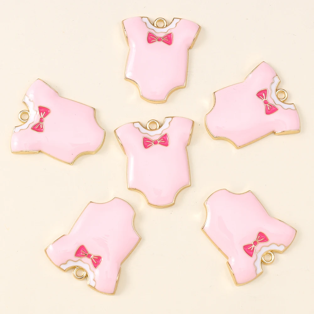 10 stks/partij Emaille Baby Doek Bedels Hangers Leuke Bib Baby Voeten Sokken DIY Armband Ketting Sieraden Bevindingen Accessoires