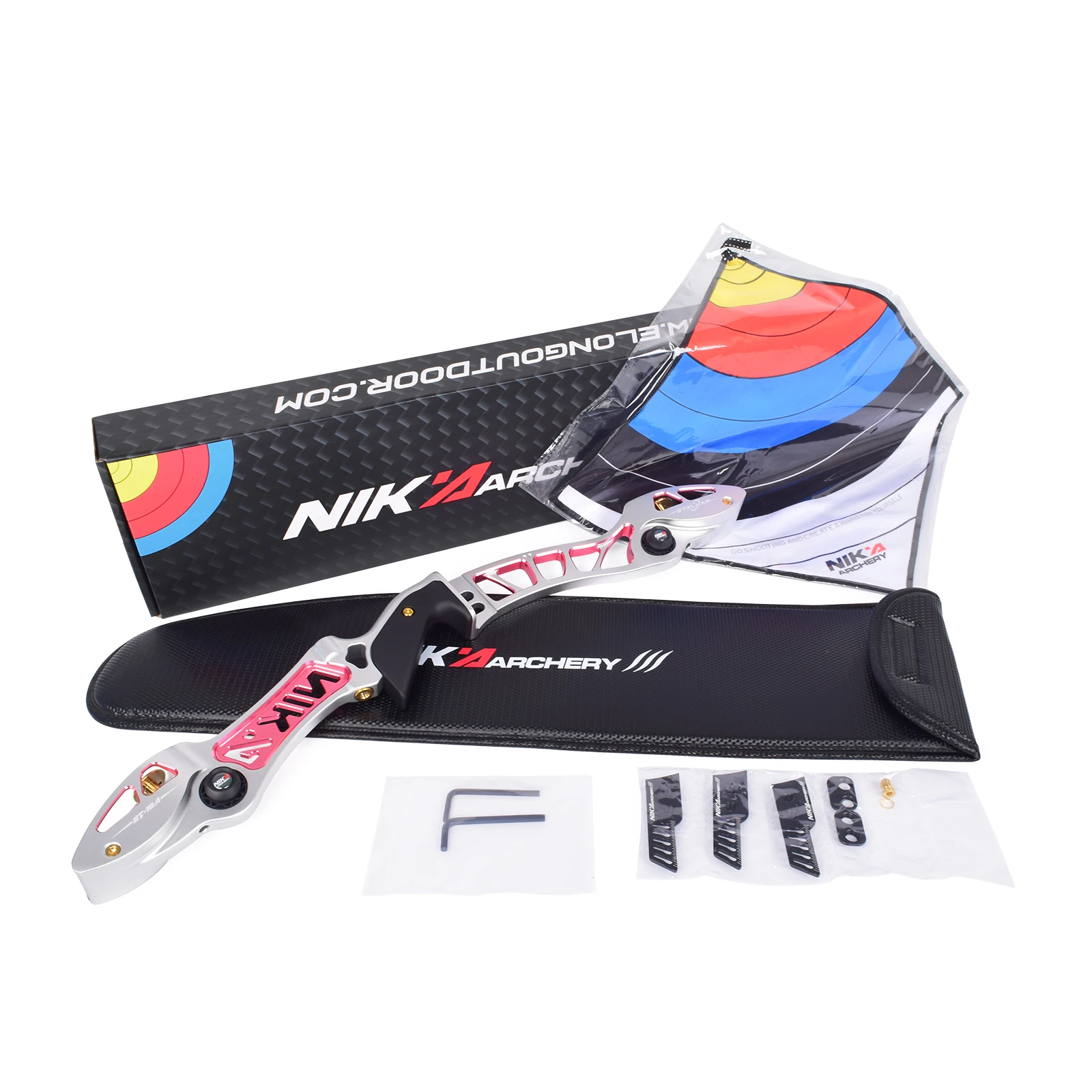1set 25inch Archery Right/Left Hand Recurve Bow ILF Riser CNC  ILF Recurve Bow Archery Comprtion Equipmen Handle Riser
