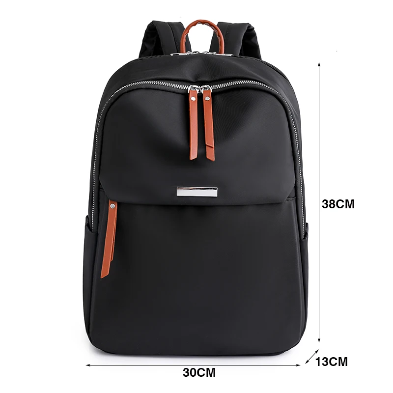 Waterproof Nylon Back Pack Women Business Laptop Backpacks Ladies Bagpack Travel Rucksack Large Capacity School Bag for Girls