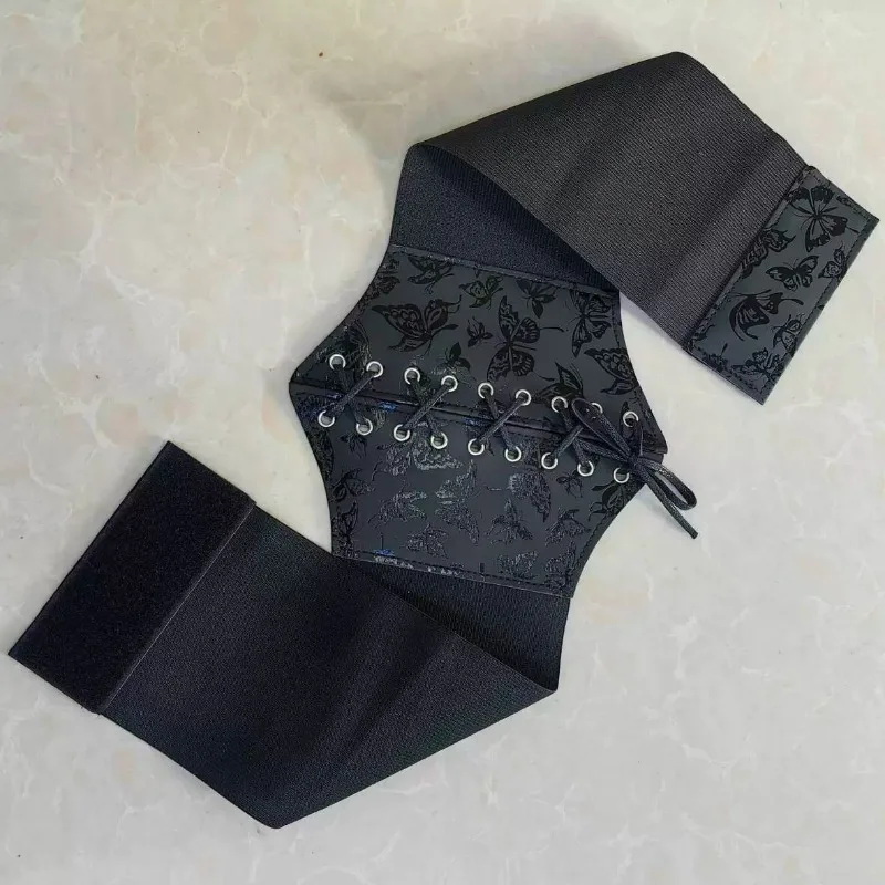 Women Gothic Jacquard Underbust Corset Bustier Waist Cincher Slimming Body Shaper Corselete Lingerie Plus Size Party Clubwear