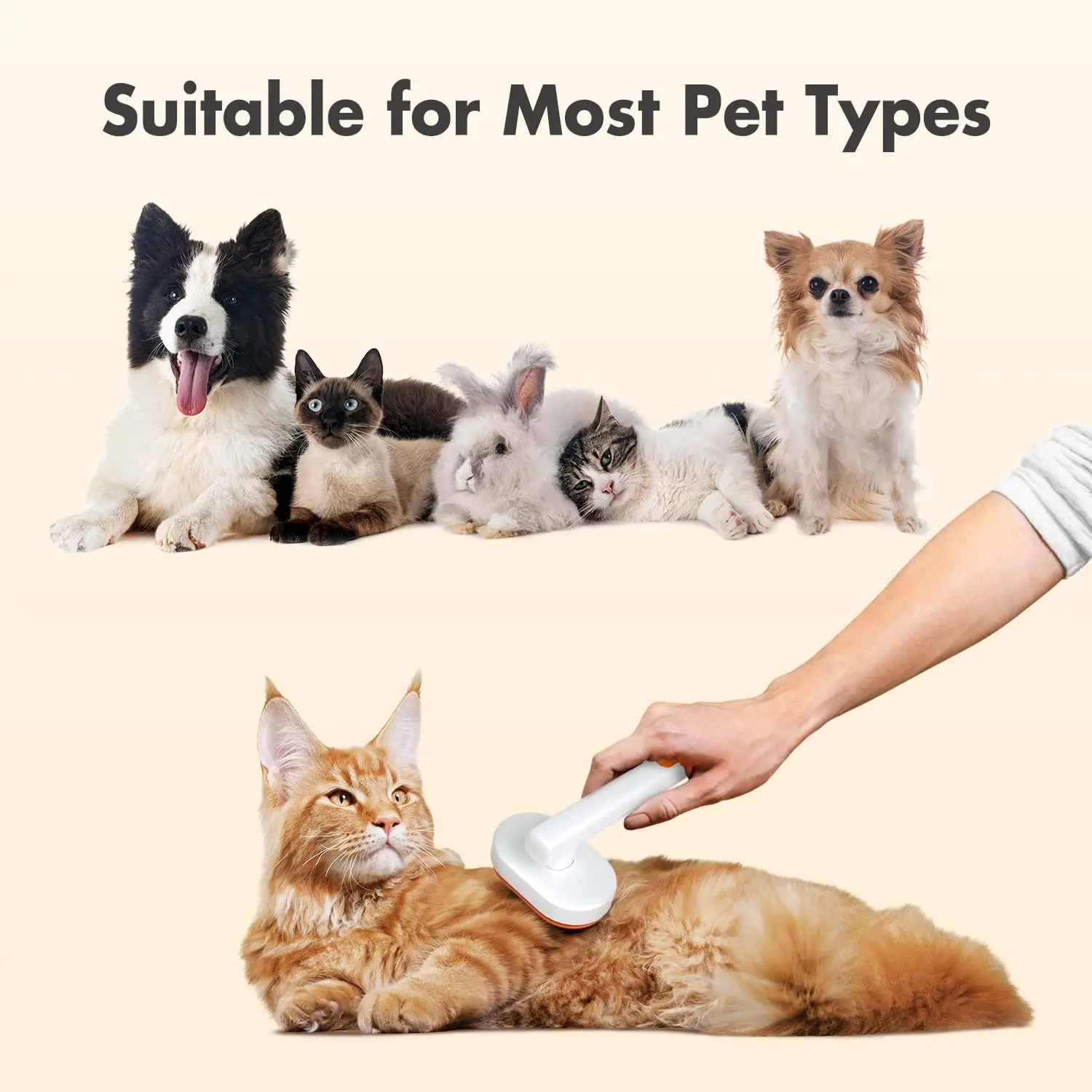 TONG Cat Dog Comb Pet Hair Removal Brush Pet Comb Automatic Hair Removal Beauty Brush Pet Needle Comb Massage Comb