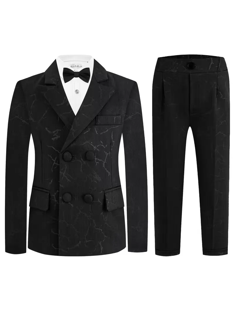 

Костюм для мальчиков 80-150 см: весенняя куртка, жилет, брюки, галстук-бабочка. Нарядный комплект для фотосессий, школы, свадеб, детских церемоний и сценических выступлений.