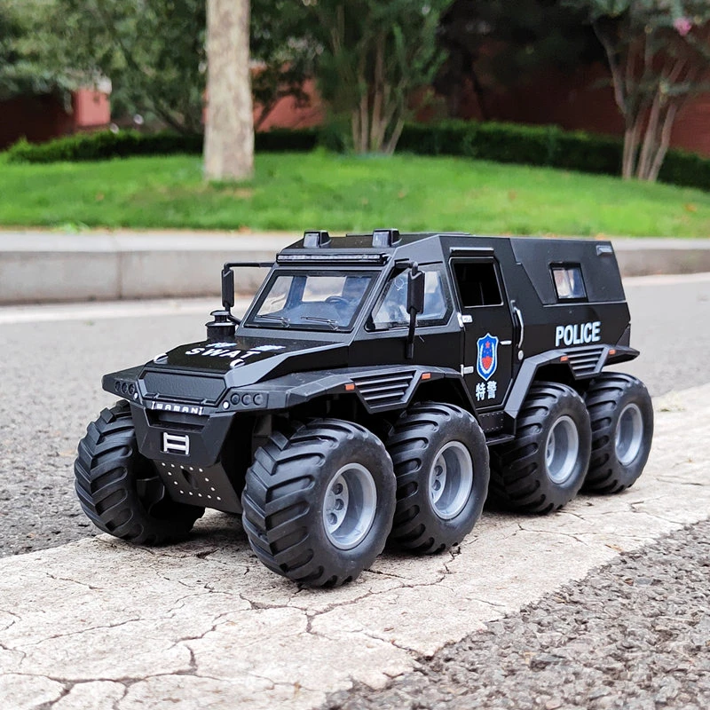 1:24 SHAMAN 8X8 ATV Armored Car Model Alloy Toy Car Boy off-road Vehicle Car Model Gift A486