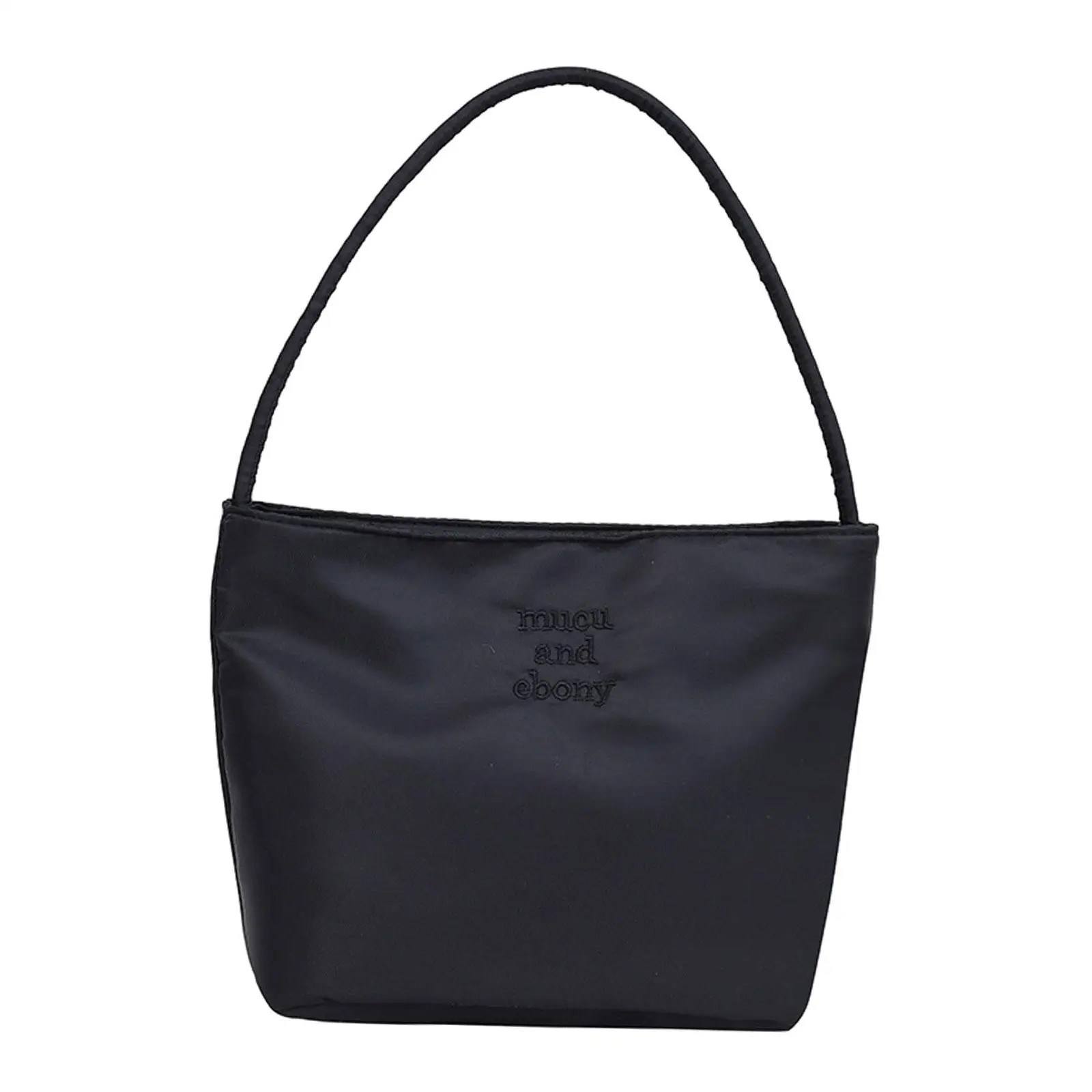 Women Nylon Shoulder Bag Chic Female Underarm Bag Top Handle Handbag for Summer Spring Birthday Outdoor Travel Vacation Beige 