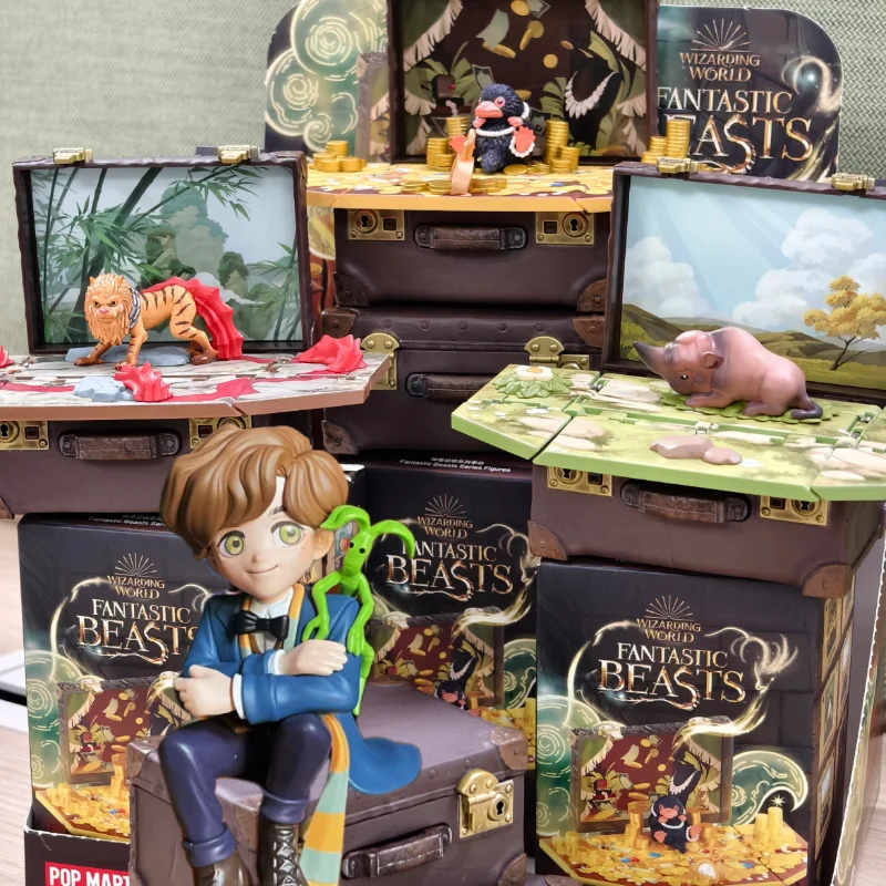 Fantastic Beasts Series Figures Mystery Box 1pc/6pcs Popmart Blind Box Action Figure Model Doll Toys Kids Trendy Gifts