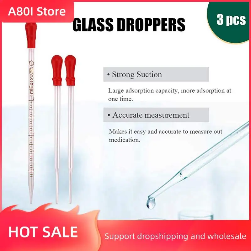 

A80I 3X Glass Graduated Measuring Cylinders Set,Premium Borosilicate Cylinders Kit With 9 Pipettes+6 Brushes+3 Stirring Rod