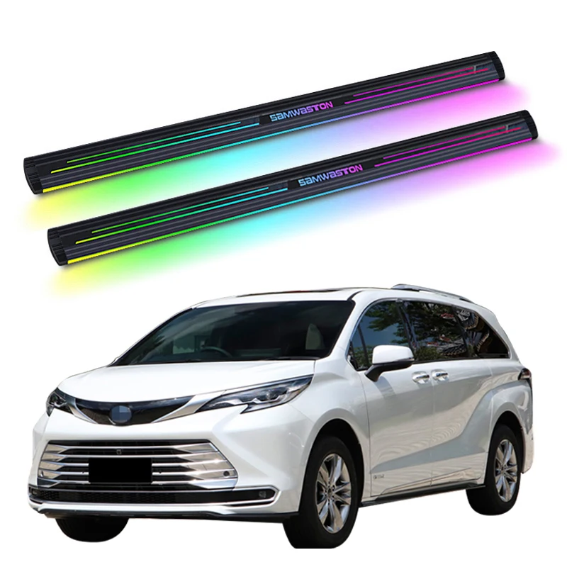 

Automatic Electric Power Neon Led Light Side Step Running Board for TOYOTA Sienna 2021-2023