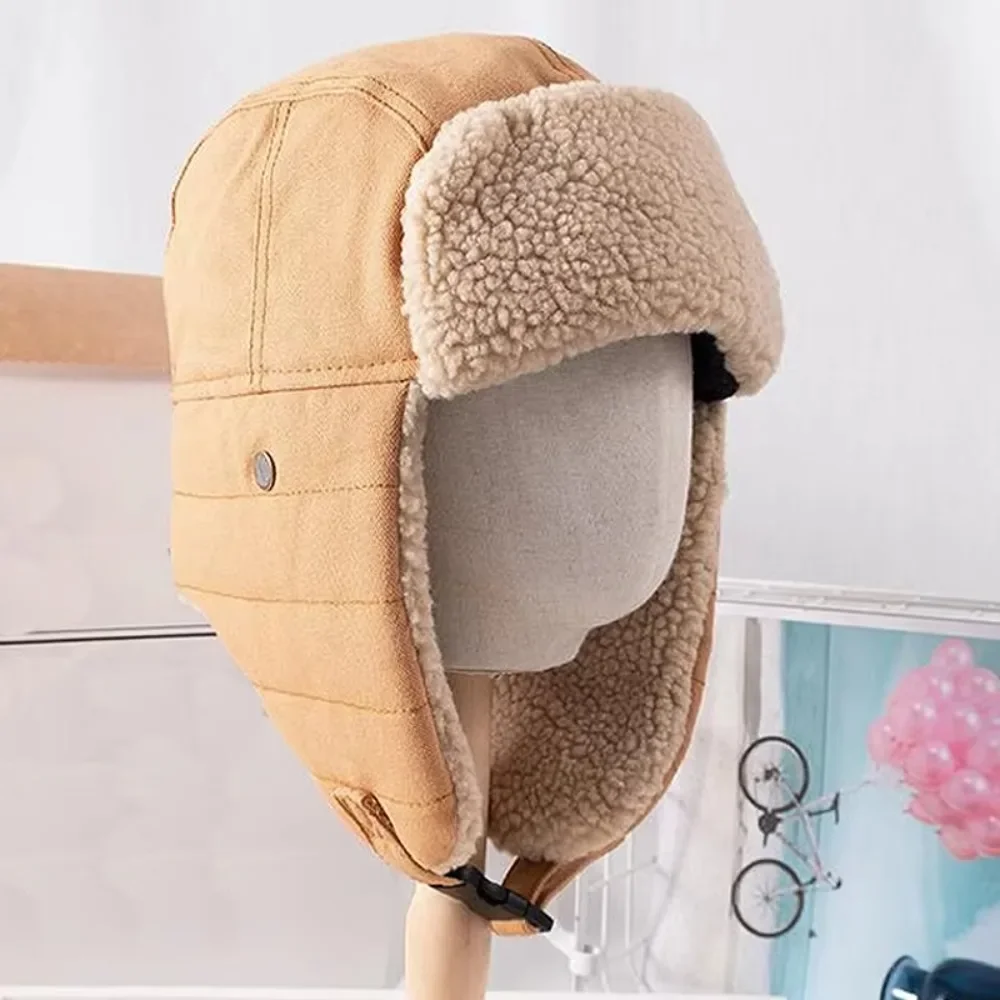 

Autumn and Winter Men's and Women's Outdoor Warm Lei Feng Cap Riding Ear Protection Cap Cold-proof Pullover Cap 귀 보호대