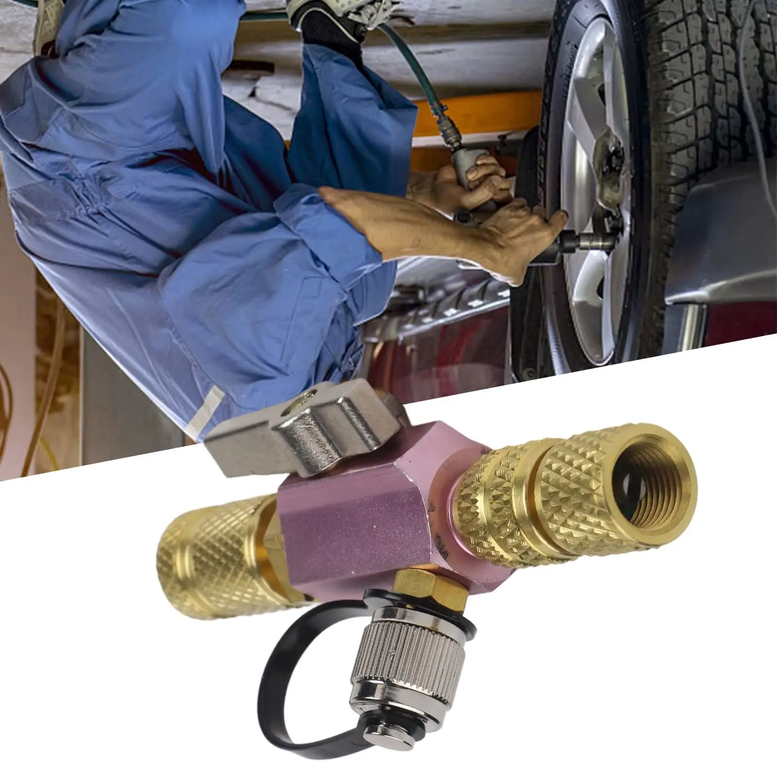 

Инструмент для удаления сердечника клапана с вакуумным рейтингом, раструб с внутренней резьбой 5/16 дюйма X наружной резьбой 1/4 дюйма с двойным уплотнительным кольцом, встроенный порт вакуумметра