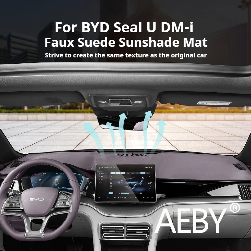 

AEBY For BYD Seal U DM-i 2023 20242025 Premium Quality Anti Glare Dashboard Cover Mat Sunshield Protector Reduce Sun Accessories